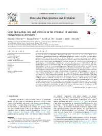 Gene Duplication, Loss and Selection in the Evolution of Saxitoxin Biosynthesis in Alveolates Q ⇑ Shauna A