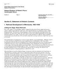 Minnesota Statewide Historic Railroads Study Final MPDF