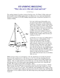 STANDING RIGGING "They Also Serve Who Only Stand and Wait"