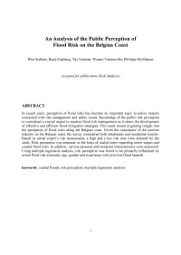 An Analysis of the Public Perception of Flood Risk on the Belgian Coast