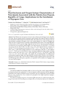 Fluid Inclusion and Oxygen Isotope Characteristics of Vein Quartz Associated with the Nabeba Iron Deposit, Republic of Congo: Implications for the Enrichment of Hypogene Ores