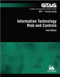 Information Technology Risk and Controls 2Nd Edition