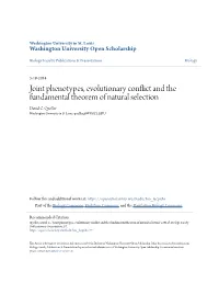 Joint Phenotypes, Evolutionary Conflict and the Fundamental Theorem of Natural Selection David C