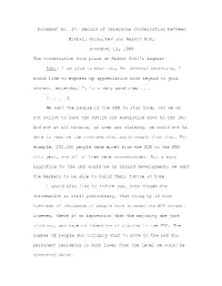 Record of Telephone Conversation Between Mikhail Gorbachev And