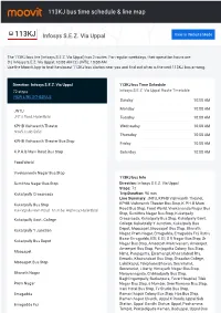 113KJ Bus Time Schedule & Line Route