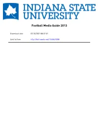 2013 Indiana State Football Interactive Guide - Gosycamores.Com—Official Web Site of Indiana State Athletics