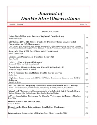 Divinus Lux Observatory Bulletin: Report #28 100 Dave Arnold