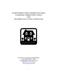 Homeowner's Procedures for Filing a Building Permit