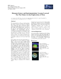 Huygens Science and Instrumentation: Lessons Learned for the Future in Situ Exploration of Titan