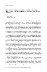 Scientific Print and Its Problems During the Late Nineteenth Century