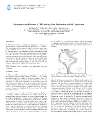 Discussion on the Relevance of Old Low-Lying Land Reclamation and Soil Liquefaction