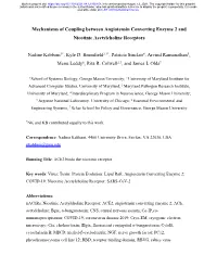 Mechanisms of Coupling Between Angiotensin Converting Enzyme 2 and Nicotinic Acetylcholine Receptors