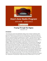 Praying Through the Stigma 1 Samuel 1:1-20 Introduction