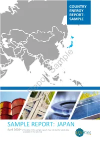 SAMPLE REPORT: JAPAN April 2020– (The Data in the Sample Report May Not Be the Latest Data Available in the Service)