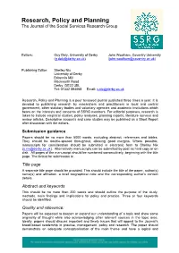 Submission Guidance for Authors