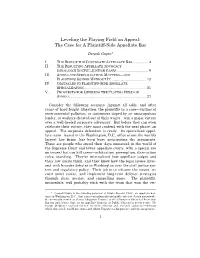 The Case for a Plaintiff-Side Appellate Bar