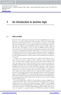 1 an Introduction to Domino Logic