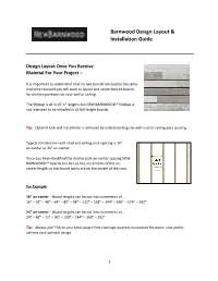 Barnwood Design Layout & Installation Guide