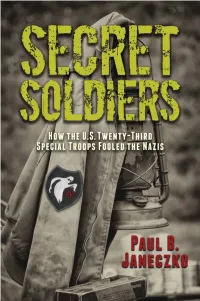 How the US Twenty-Third Special Troops Fooled the Nazis