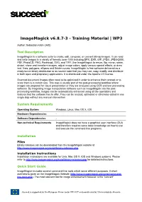 Imagemagick V6.8.7-3 - Training Material | WP3