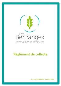 Règlement De Collecte