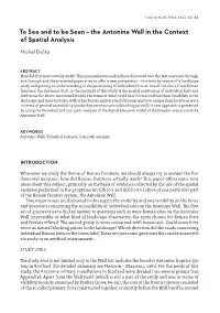 The Antonine Wall in the Context of Spatial Analysis