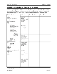EPS 116 – Laboratory Structural Geology Lab Exercise #1 Spring 2016