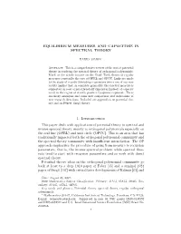Equilibrium Measures and Capacities in Spectral Theory
