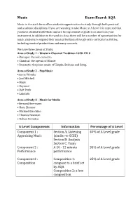 Music Exam Board: AQA