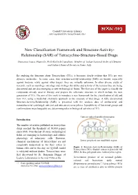 New Classification Framework of Tetracyclines And