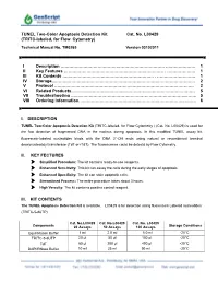 TUNEL Two-Color Apoptosis Detection Kit Cat. No. L00429 (TRITC-Labeled, for Flow Cytometry)