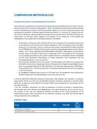 Comparison Methodology