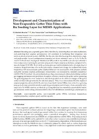 Development and Characterization of Non-Evaporable Getter Thin Films with Ru Seeding Layer for MEMS Applications