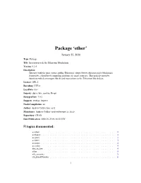 Package 'Ether'