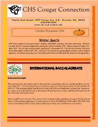 1610 CHS Newsletter