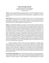 Endocrine Abnormalities of the Horse Scott M. Austin, DVM, MS, DACVIM