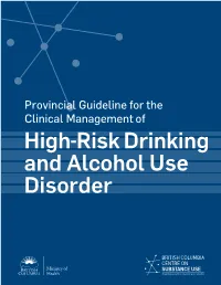High-Risk Drinking and Alcohol Use Disorder