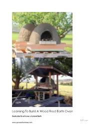 Learning to Build a Wood Fired Earth Oven