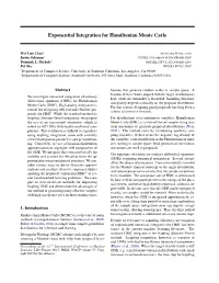 Exponential Integration for Hamiltonian Monte Carlo