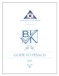 Guide to Pesach