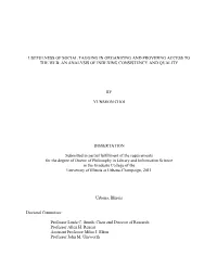 An Analysis of Indexing Consistency and Quality by Y