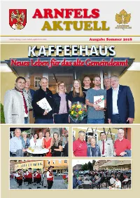 ARNFELS AKTUELL Sommer 2018 3
