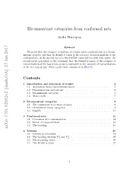 Bicommutant Categories from Conformal Nets Arxiv:1701.02052V2