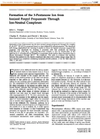 Formation of the 3-Pentanone Ion from Ionized Propyl Propanoate Through Ion-Neutral Complexes