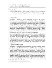 Review of Foundations of Pragmatics
