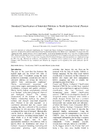 Standard Classification of Intertidal Habitats in North Qeshm Island (Persian Gulf)