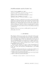 Subdifferentiability and the Duality