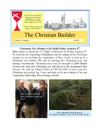 The Christian Builder Volume 81, Number 1 1/1/2017