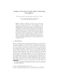 Analysis of Low-Level Code Using Cooperating Decompilers?