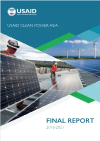 FINAL REPORT 2016-2021 Contract Number: AID-486-C-16-00001 Activity Period: June 27, 2016 – June 26, 2021 COR: Scott C